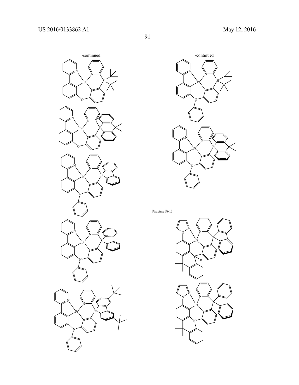 TETRADENTATE METAL COMPLEXES WITH CARBON GROUP BRIDGING LIGANDS - diagram, schematic, and image 95