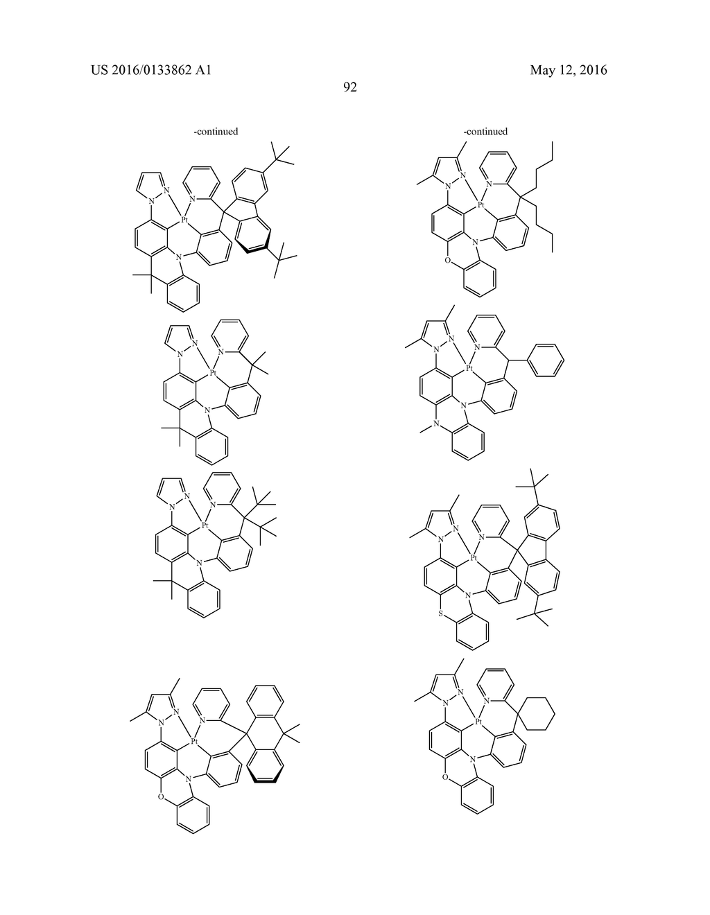 TETRADENTATE METAL COMPLEXES WITH CARBON GROUP BRIDGING LIGANDS - diagram, schematic, and image 96
