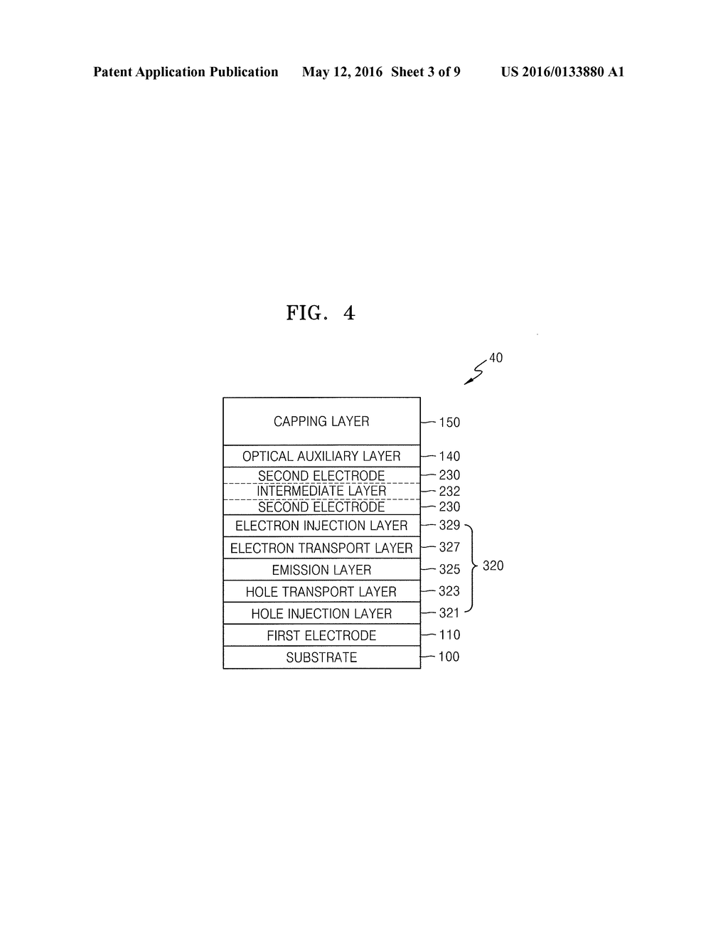 ORGANIC LIGHT-EMITTING DEVICE AND METHOD OF FABRICATING THE SAME - diagram, schematic, and image 04