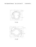 LEVER TYPE CONNECTOR HAVING RESPECTIVE FIXATION PROTRUSIONS WITH DIFFERENT     SHAPES diagram and image