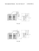 LEVER TYPE CONNECTOR HAVING RESPECTIVE FIXATION PROTRUSIONS WITH DIFFERENT     SHAPES diagram and image