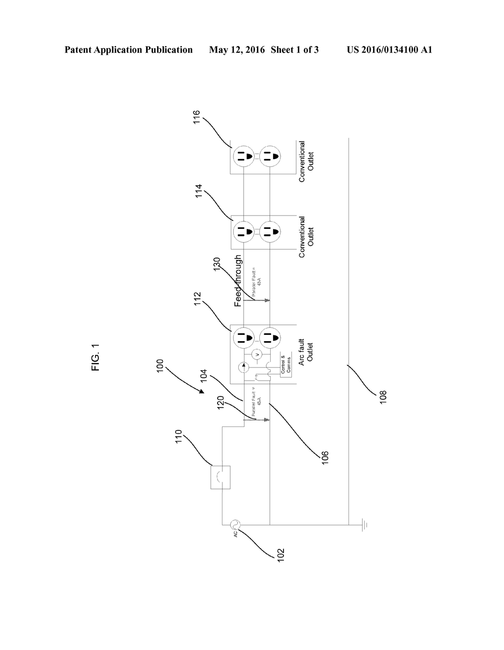 UPSTREAM PARALLEL ARC FAULT OUTLET PROTECTION METHOD - diagram, schematic, and image 02