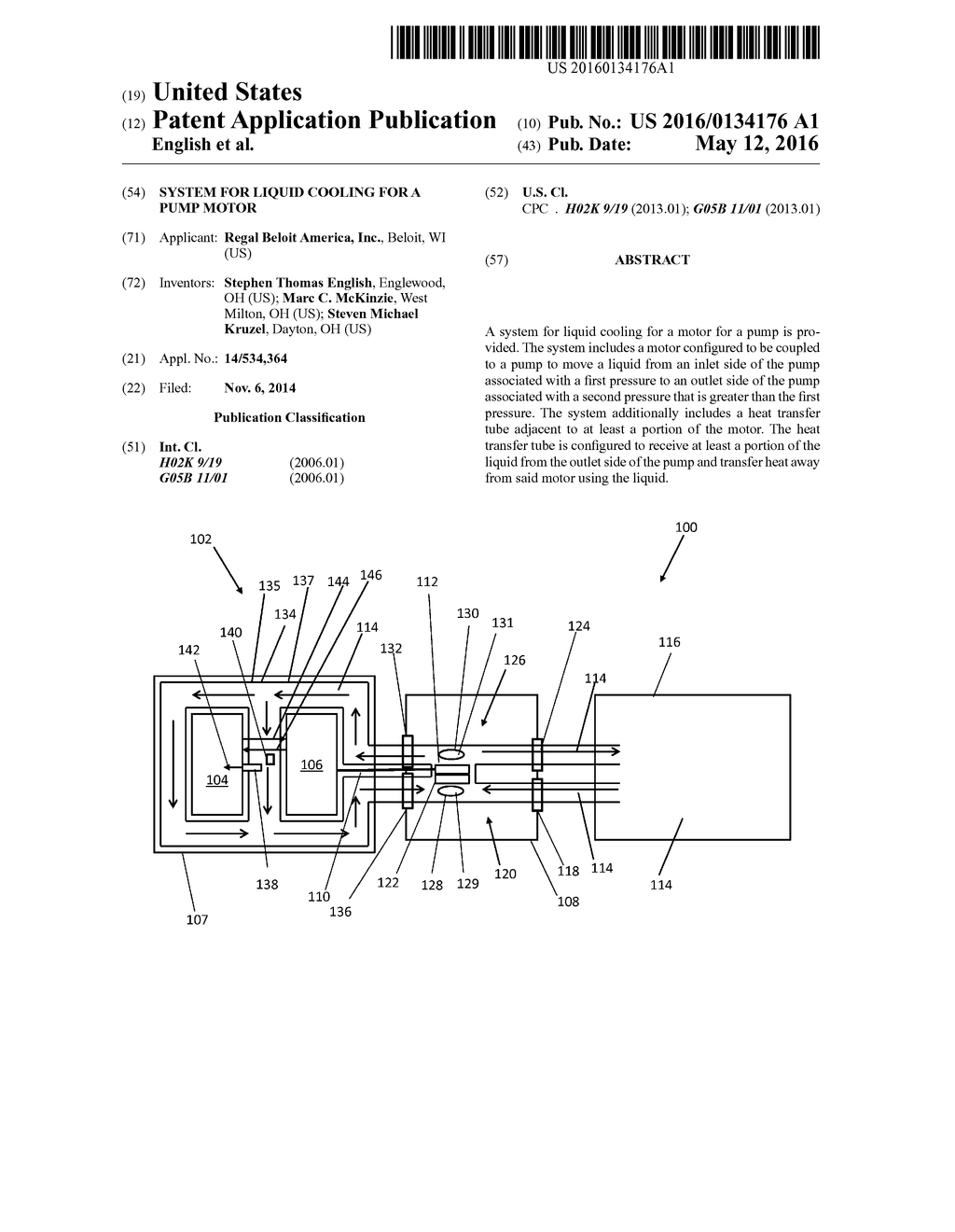 SYSTEM FOR LIQUID COOLING FOR A PUMP MOTOR - diagram, schematic, and image 01