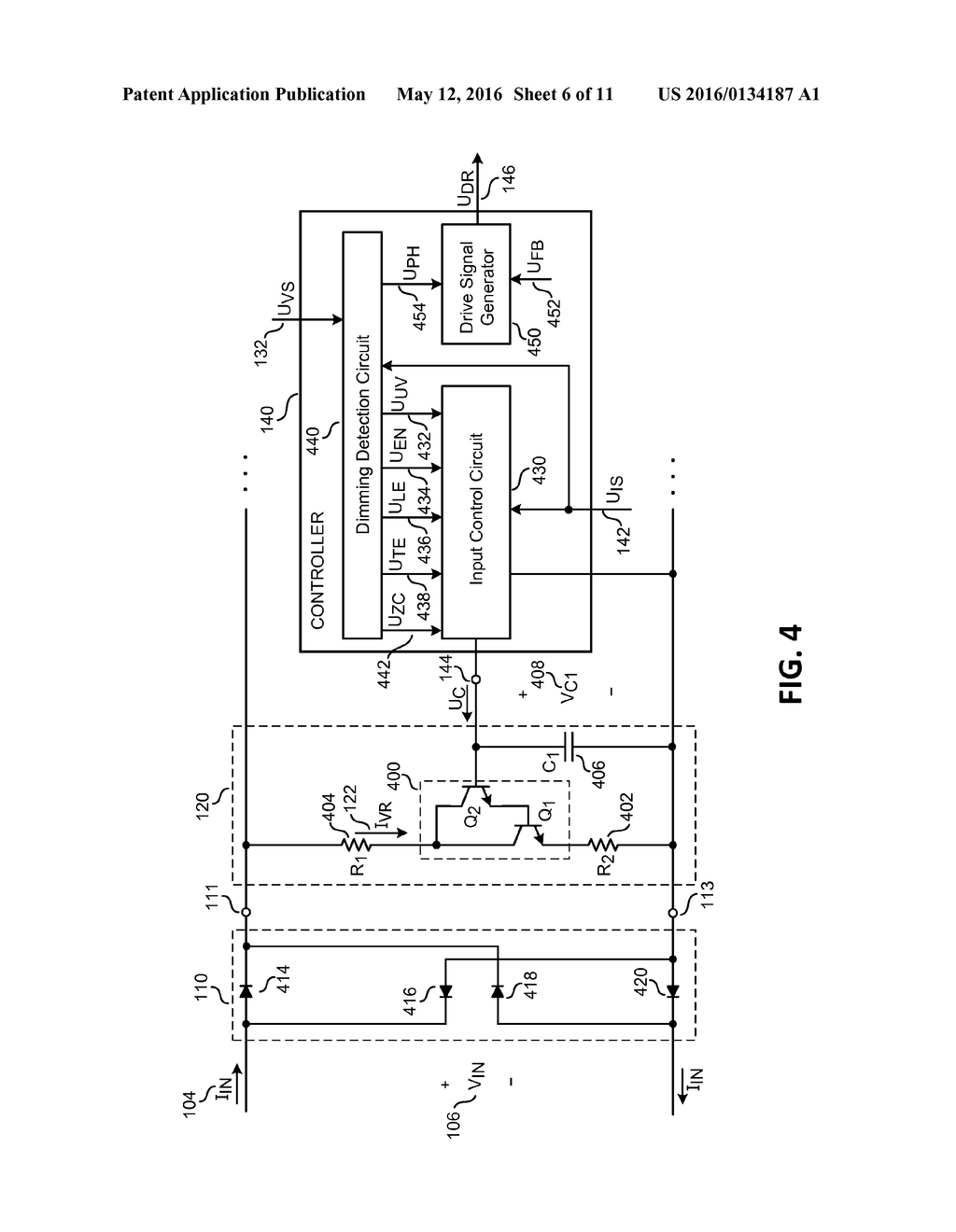 POWER CONVERTER CONTROLLER WITH ANALOG CONTROLLED VARIABLE CURRENT CIRCUIT - diagram, schematic, and image 07