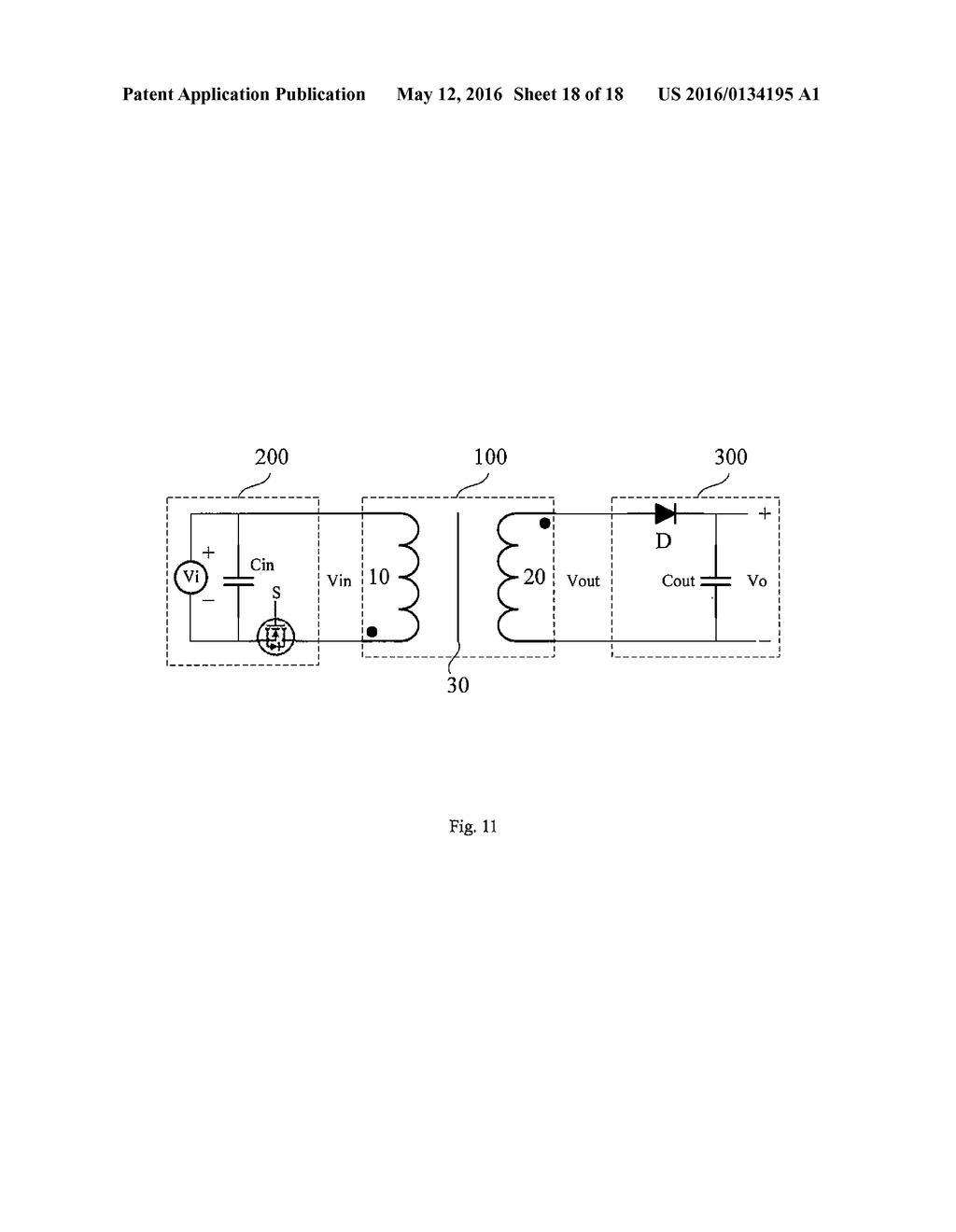 PCB PLANAR TRANSFORMER AND CONVERTER USING THE SAME - diagram, schematic, and image 19