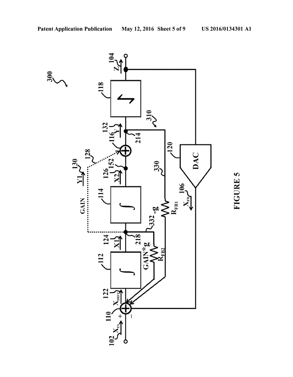 DELTA-SIGMA MODULATOR HAVING TRANSCONDUCTOR NETWORK FOR DYNAMICALLY TUNING     LOOP FILTER COEFFICIENTS - diagram, schematic, and image 06