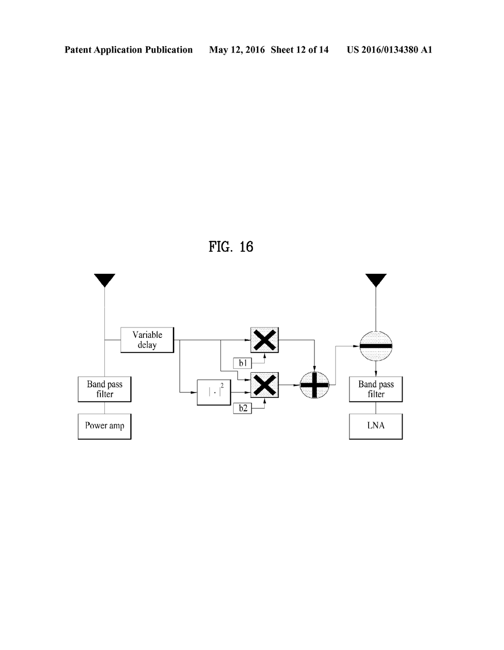 METHOD AND APPARATUS FOR CANCELLING SELF-INTERFERENCE SIGNAL BETWEEN     TRANSMISSION ANTENNA AND RECEPTION ANTENNA - diagram, schematic, and image 13