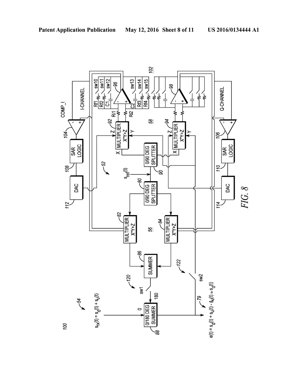 METHOD AND APPARATUS FOR CORRELATION CANCELLER FOR INTERFERENCE MITIGATION     WITH ADAPTIVE DC OFFSET CANCELLATION - diagram, schematic, and image 09