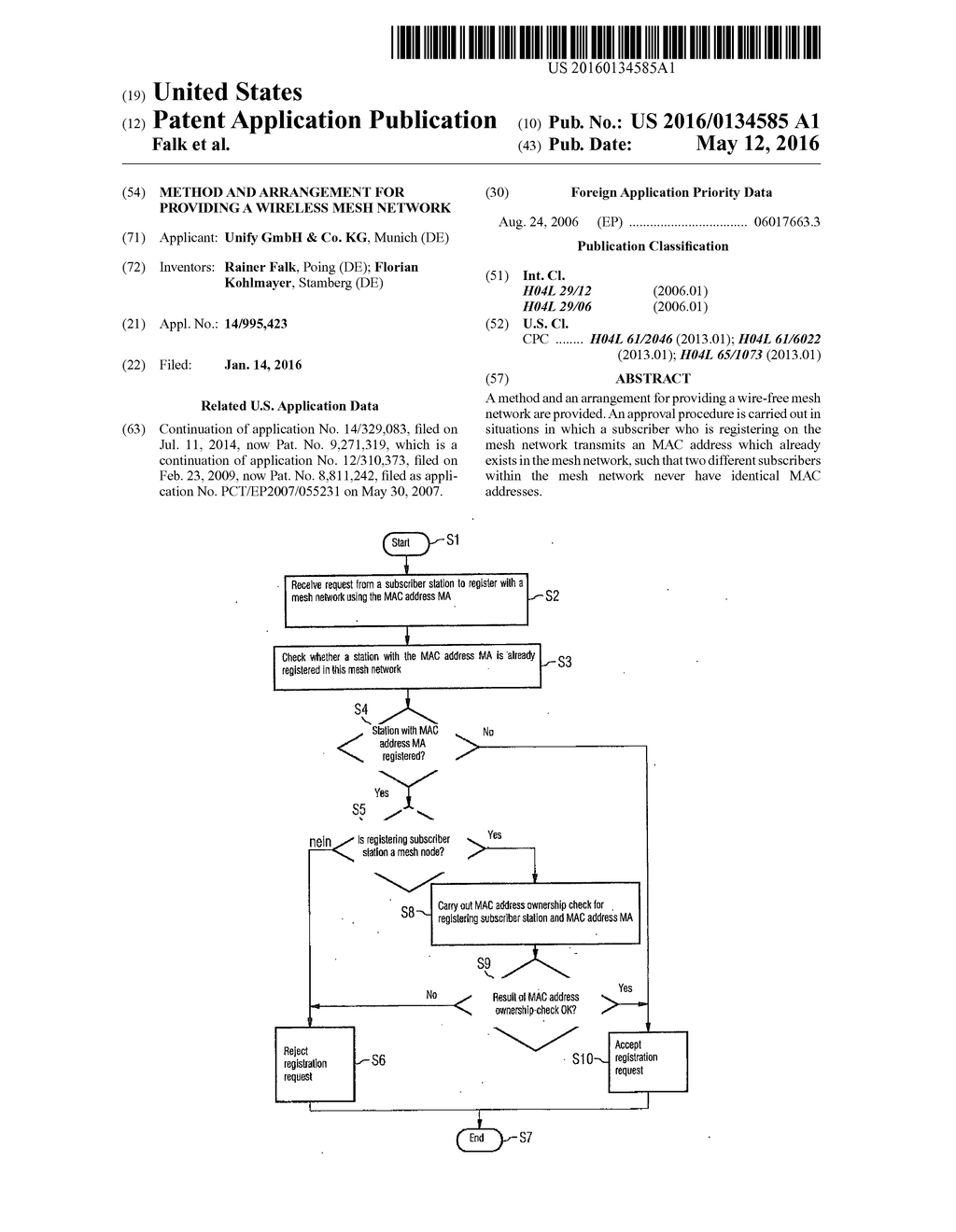 METHOD AND ARRANGEMENT  FOR PROVIDING A WIRELESS MESH NETWORK - diagram, schematic, and image 01