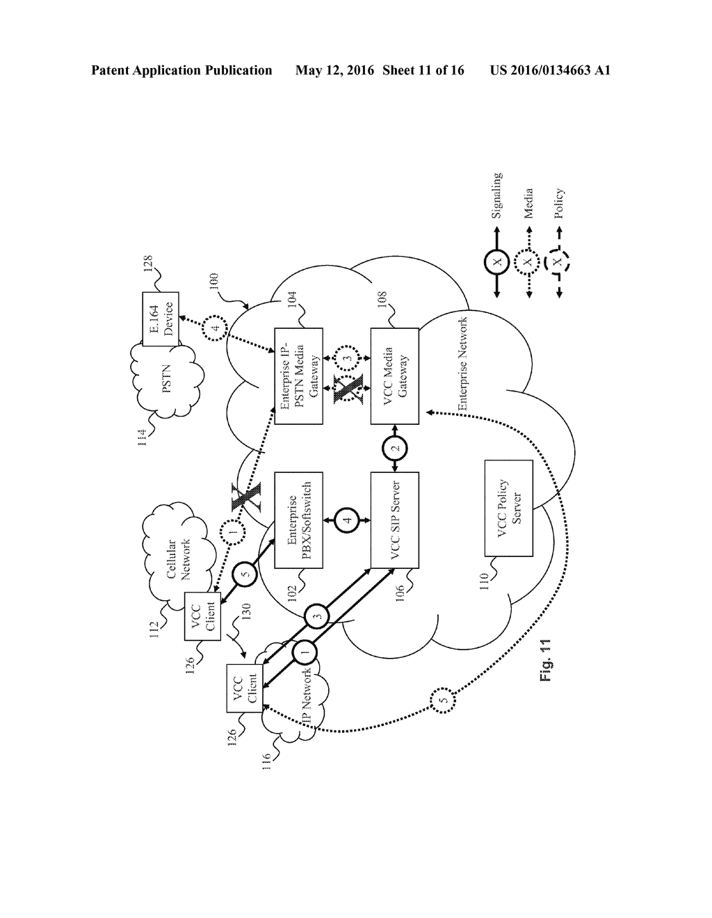 SYSTEM AND METHOD FOR PROVIDING ENTERPRISE VOICE CALL CONTINUITY - diagram, schematic, and image 12