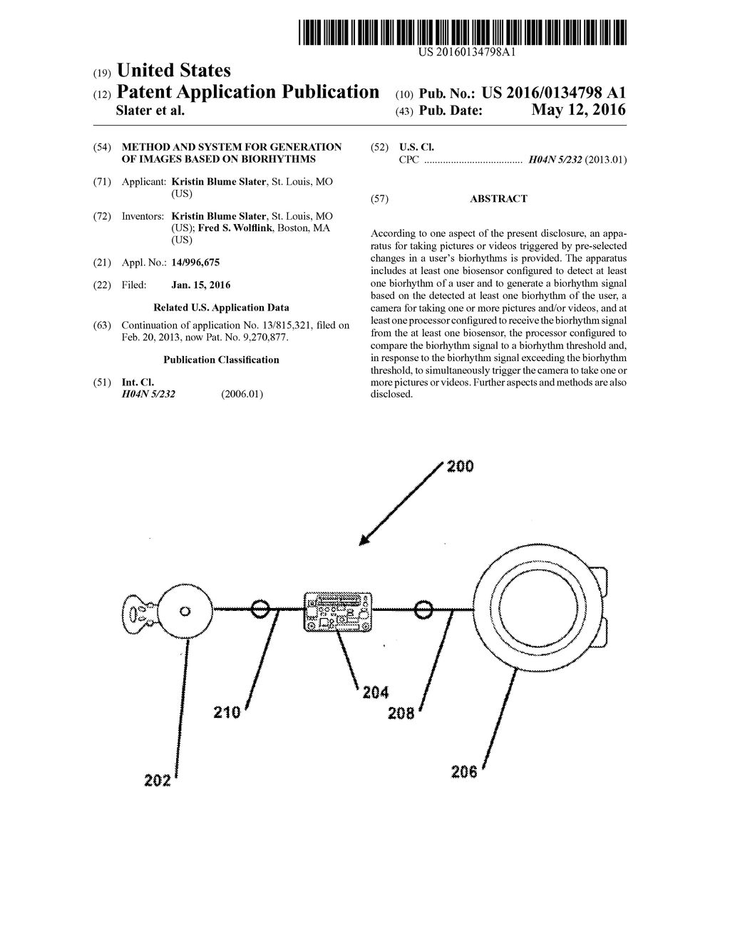 Method And System For Generation Of Images Based On Biorhythms - diagram, schematic, and image 01