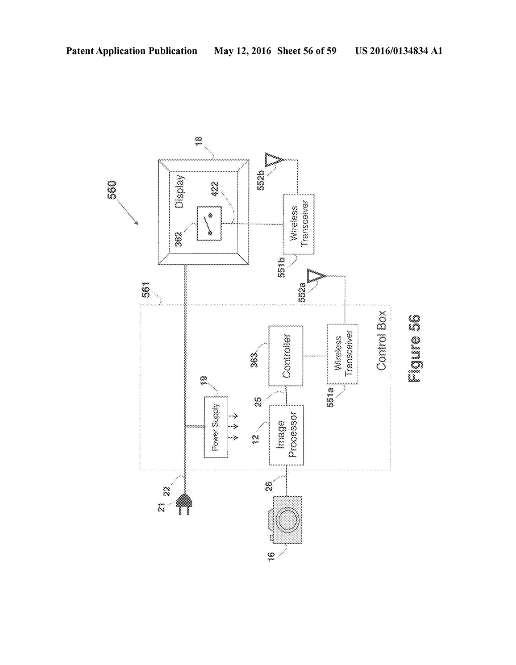 SYSTEM AND METHOD FOR CONTROL BASED ON FACE OR HAND GESTURE DETECTION - diagram, schematic, and image 57