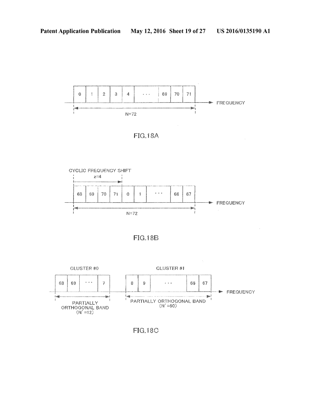 COMMUNICATION APPARATUS AND COMMUNICATION METHOD FOR     DISCRETE-FOURIER-TRANSFORMING A TIME DOMAIN SYMBOL TO A FREQUENCY DOMAIN     SIGNAL AND MAPPING THE TRANSFORMED SIGNAL ON FREQUENCY BANDS - diagram, schematic, and image 20