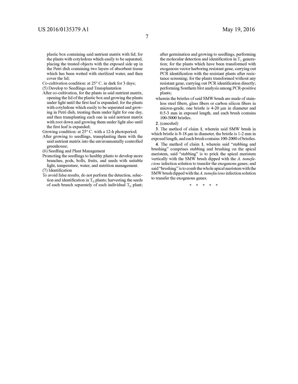 DICOTYLEDON TRANSGENIC METHOD FOR INVADING GROWING POINTS OF SEED SPROUTS     OR SEEDLING STEMS MINIMALLY AND FULLY - diagram, schematic, and image 12