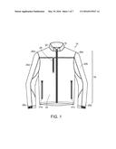 GOLF JACKET HAVING WEATHER-PROTECTIVE COLLAR diagram and image