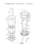 MULTIPLE COSMETIC HOLDER AND APPLICATOR diagram and image