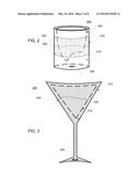 MULTI-WALLED GLASS CONTAINER WITH FREEZABLE SUBSTANCE AND SAFETY PLUG diagram and image