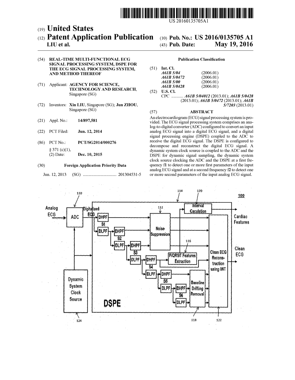 REAL-TIME MULTI-FUNCTIONAL ECG SIGNAL PROCESSING SYSTEM, DSPE FOR THE ECG     SIGNAL PROCESSING SYSTEM, AND METHOD THEREOF - diagram, schematic, and image 01