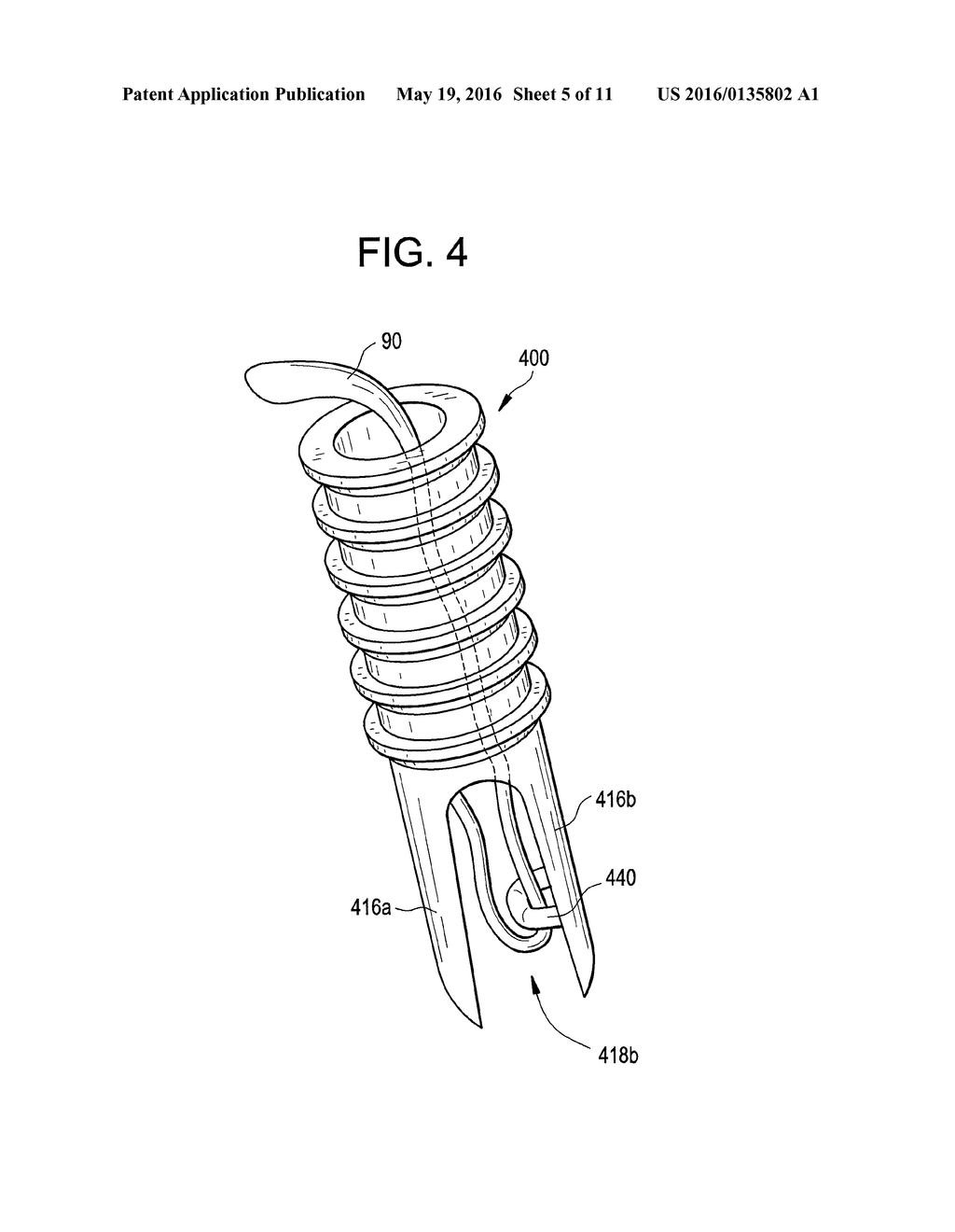 Suture Anchor System with Compressible Distal Tip - diagram, schematic, and image 06