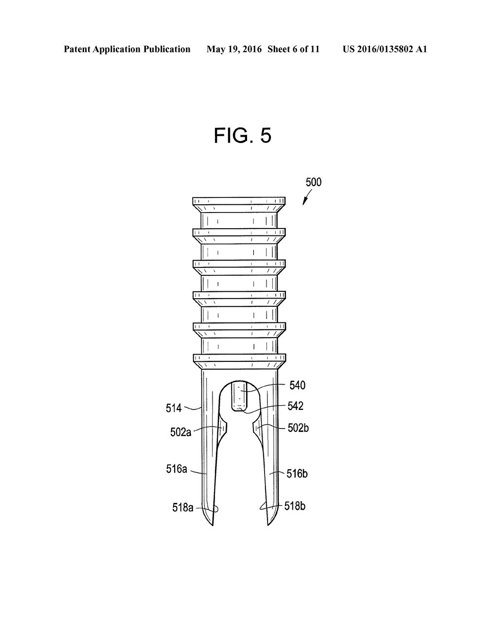 Suture Anchor System with Compressible Distal Tip - diagram, schematic, and image 07