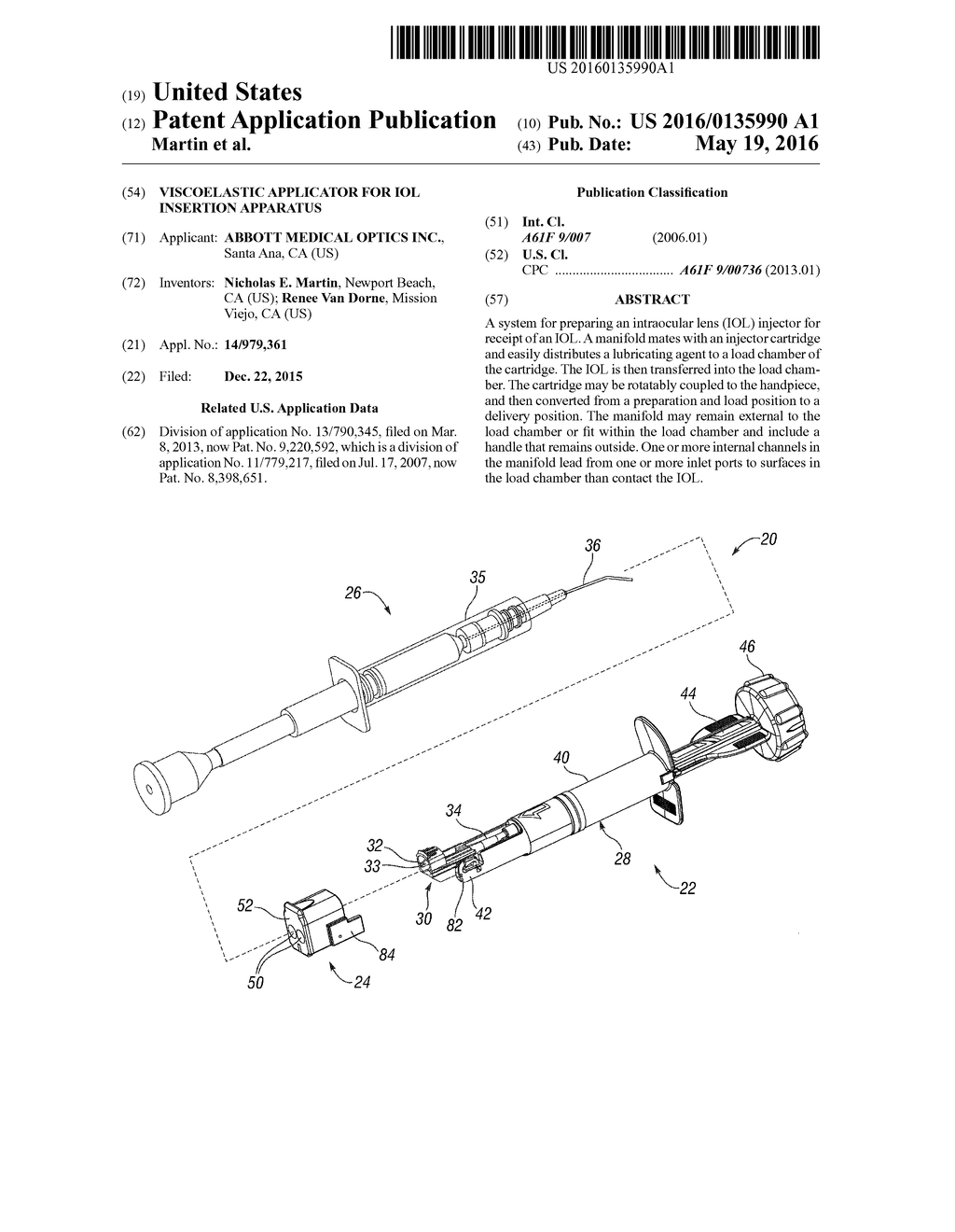 VISCOELASTIC APPLICATOR FOR IOL INSERTION APPARATUS - diagram, schematic, and image 01