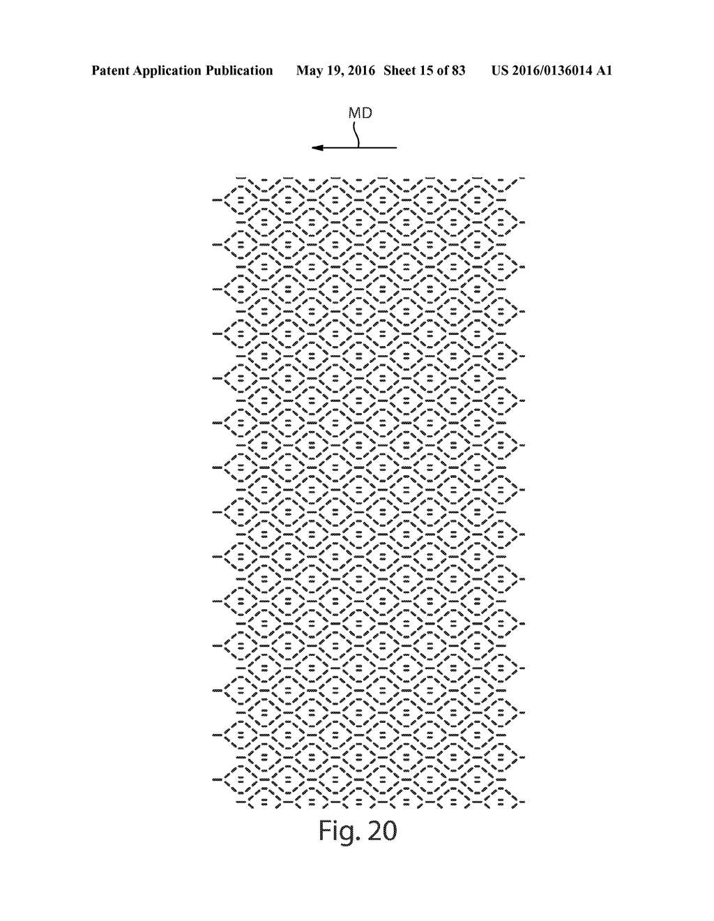 PATTERNED APERTURED WEBS, LAMINATES, AND METHODS FOR MAKING THE SAME - diagram, schematic, and image 16