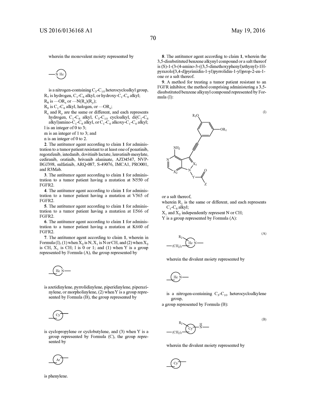 THERAPEUTIC AGENT FOR FGFR INHIBITOR-RESISTANT CANCER - diagram, schematic, and image 72