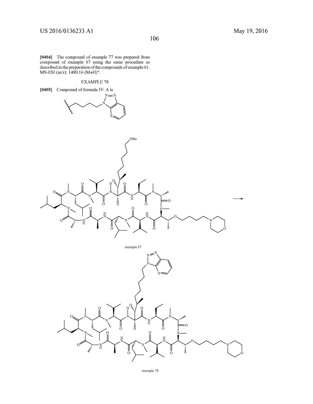 NOVEL CYCLOSPORIN ANALOGUES FOR PREVENTING OR TREATING HEPATITIS C     INFECTION - diagram, schematic, and image 107