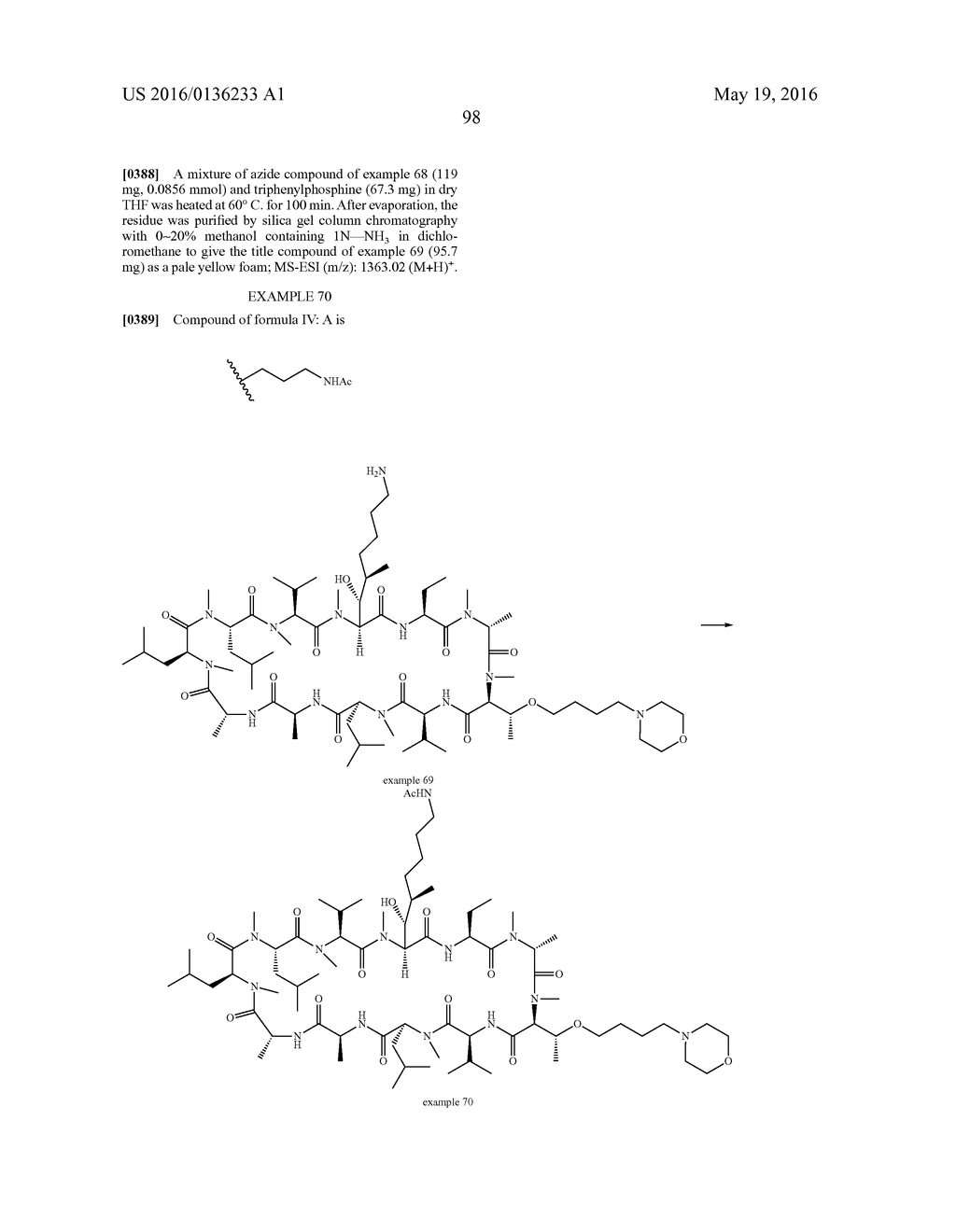 NOVEL CYCLOSPORIN ANALOGUES FOR PREVENTING OR TREATING HEPATITIS C     INFECTION - diagram, schematic, and image 99