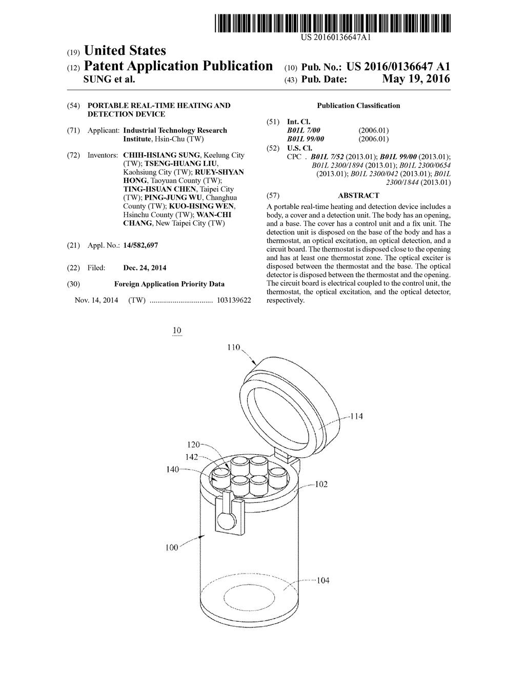 PORTABLE REAL-TIME HEATING AND DETECTION DEVICE - diagram, schematic, and image 01