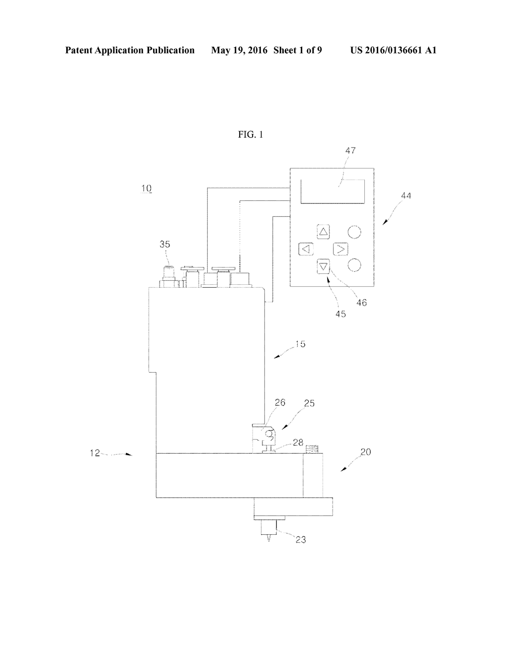 PIEZOELECTRIC DISPENSER AND METHOD OF CALIBRATING STROKE OF THE SAME - diagram, schematic, and image 02