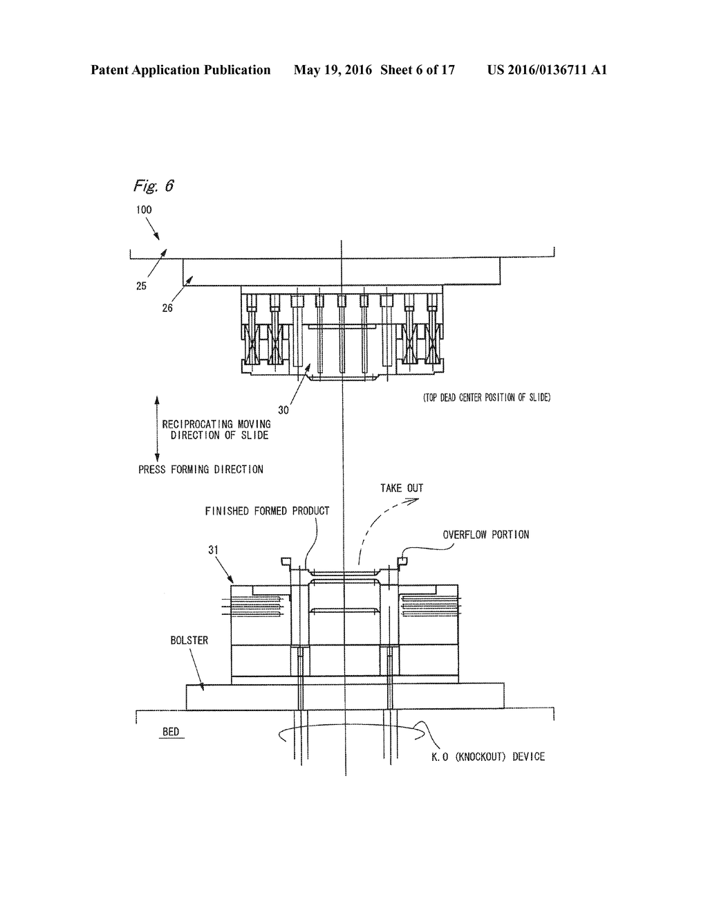 PRESS FORMING APPARATUS AND PRESS FORMING METHOD FOR A SEMI-SOLID METAL     MATERIAL - diagram, schematic, and image 07