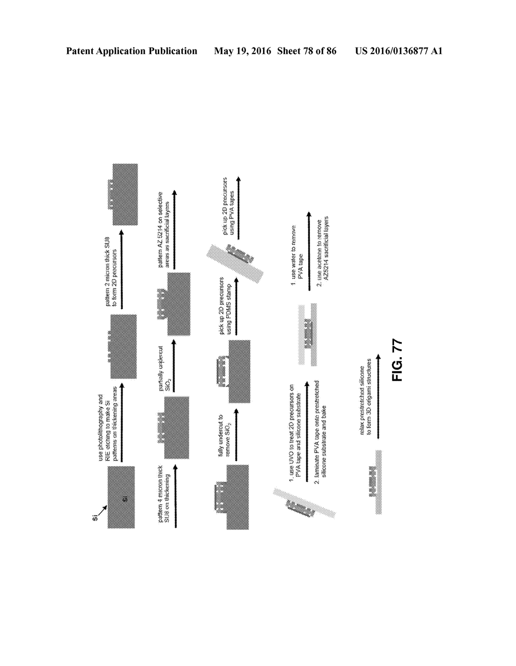 DETERMINISTIC ASSEMBLY OF COMPLEX, THREE-DIMENSIONAL ARCHITECTURES BY     COMPRESSIVE BUCKLING - diagram, schematic, and image 79