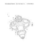 Single Shell Bicycle Hub with Enlarged Drive-Side Flange diagram and image