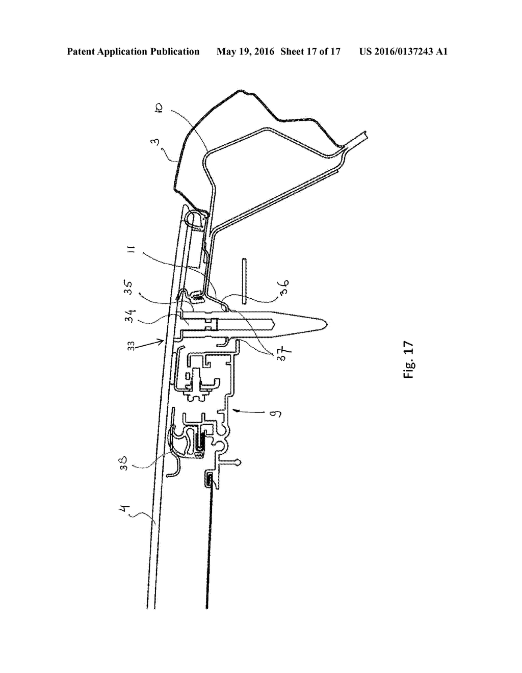 Method of mounting a roof panel assembly - diagram, schematic, and image 18