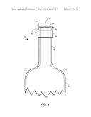DRIP FREE GLASS BOTTLES AND METHODS OF MAKING SUCH BOTTLES diagram and image