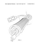 FLEXIBLE ELECTRICAL CORD RETAINING SHEATH diagram and image