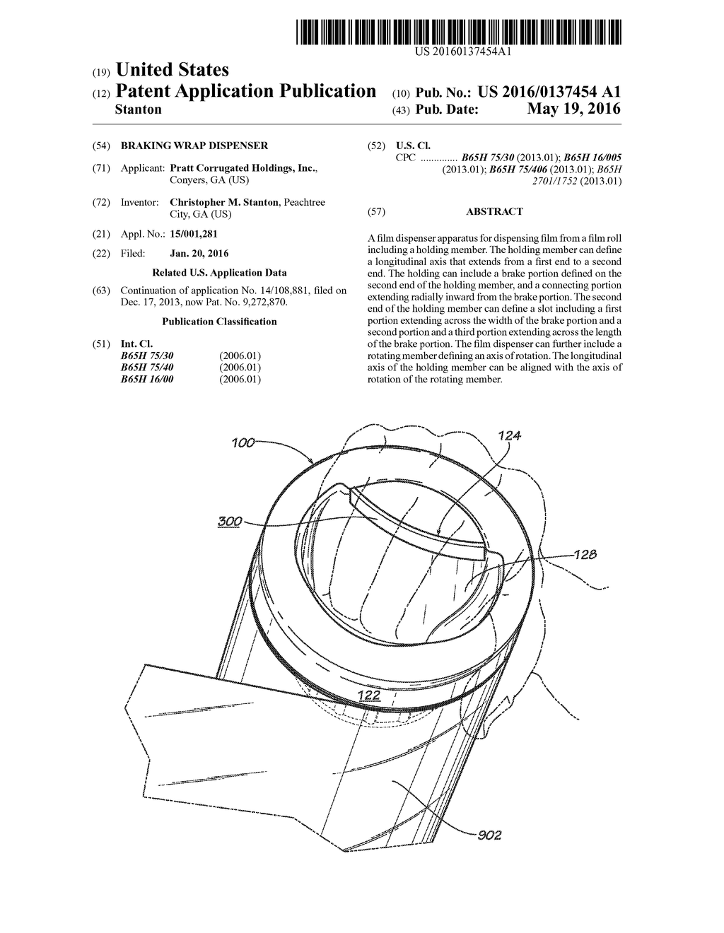 BRAKING WRAP DISPENSER - diagram, schematic, and image 01