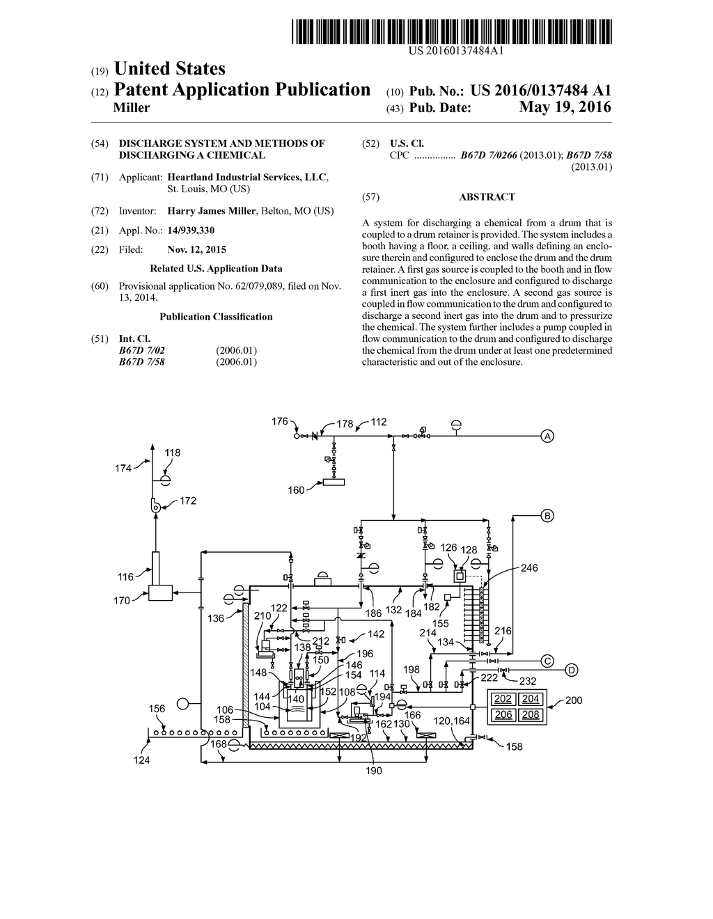 DISCHARGE SYSTEM AND METHODS OF DISCHARGING A CHEMICAL - diagram, schematic, and image 01