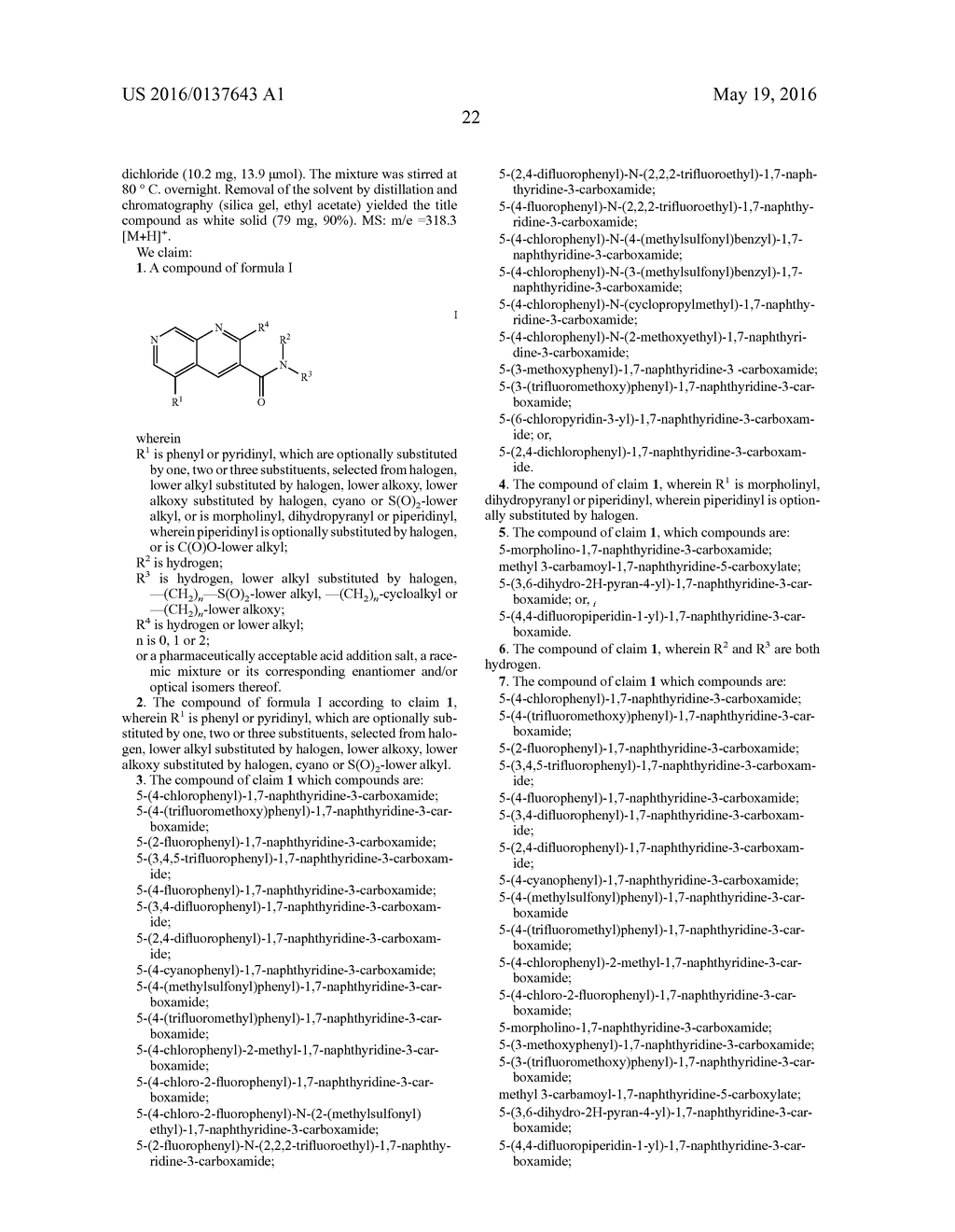 1,7-NAPHTHYRIDINE DERIVATIVES - diagram, schematic, and image 23