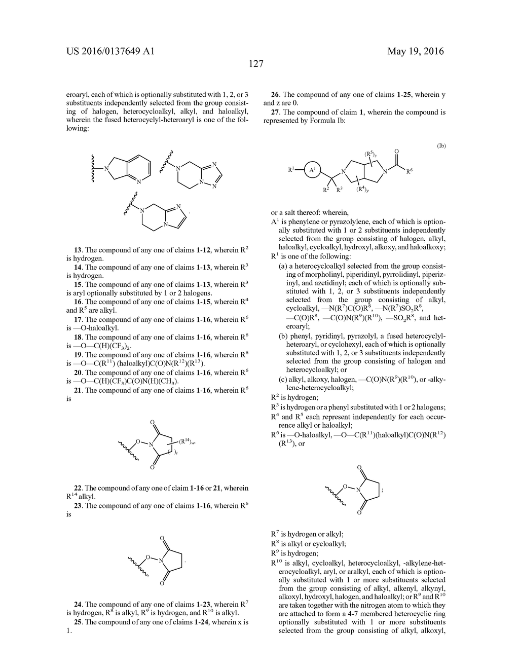 PYRROLO-PYRROLE CARBAMATE AND RELATED ORGANIC COMPOUNDS, PHARMACEUTICAL     COMPOSITIONS, AND MEDICAL USES THEREOF - diagram, schematic, and image 128