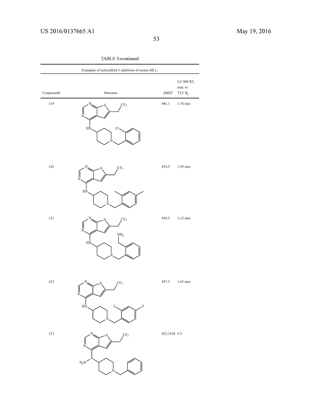 COMPOSITIONS COMPRISING THIENOPYRIMIDINE AND THIENOPYRIDINE COMPOUNDS AND     METHODS OF USE THEREOF - diagram, schematic, and image 72