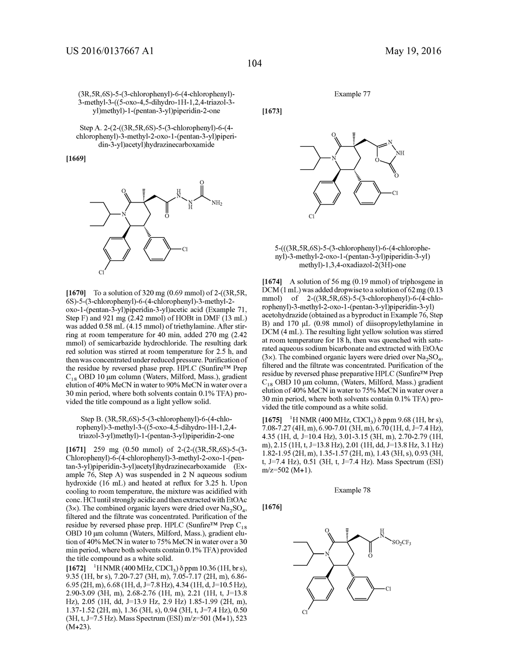 Piperidinone Derivatives as MDM2 Inhibitors for the Treatment of Cancer - diagram, schematic, and image 105