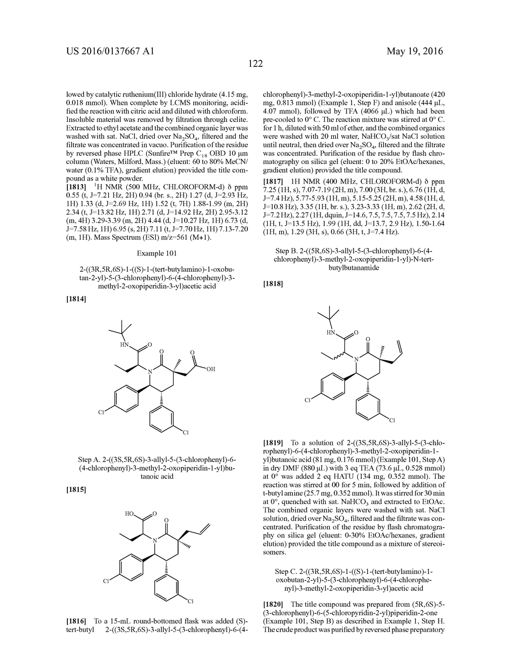 Piperidinone Derivatives as MDM2 Inhibitors for the Treatment of Cancer - diagram, schematic, and image 123