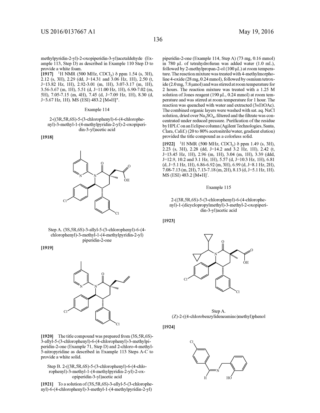 Piperidinone Derivatives as MDM2 Inhibitors for the Treatment of Cancer - diagram, schematic, and image 137