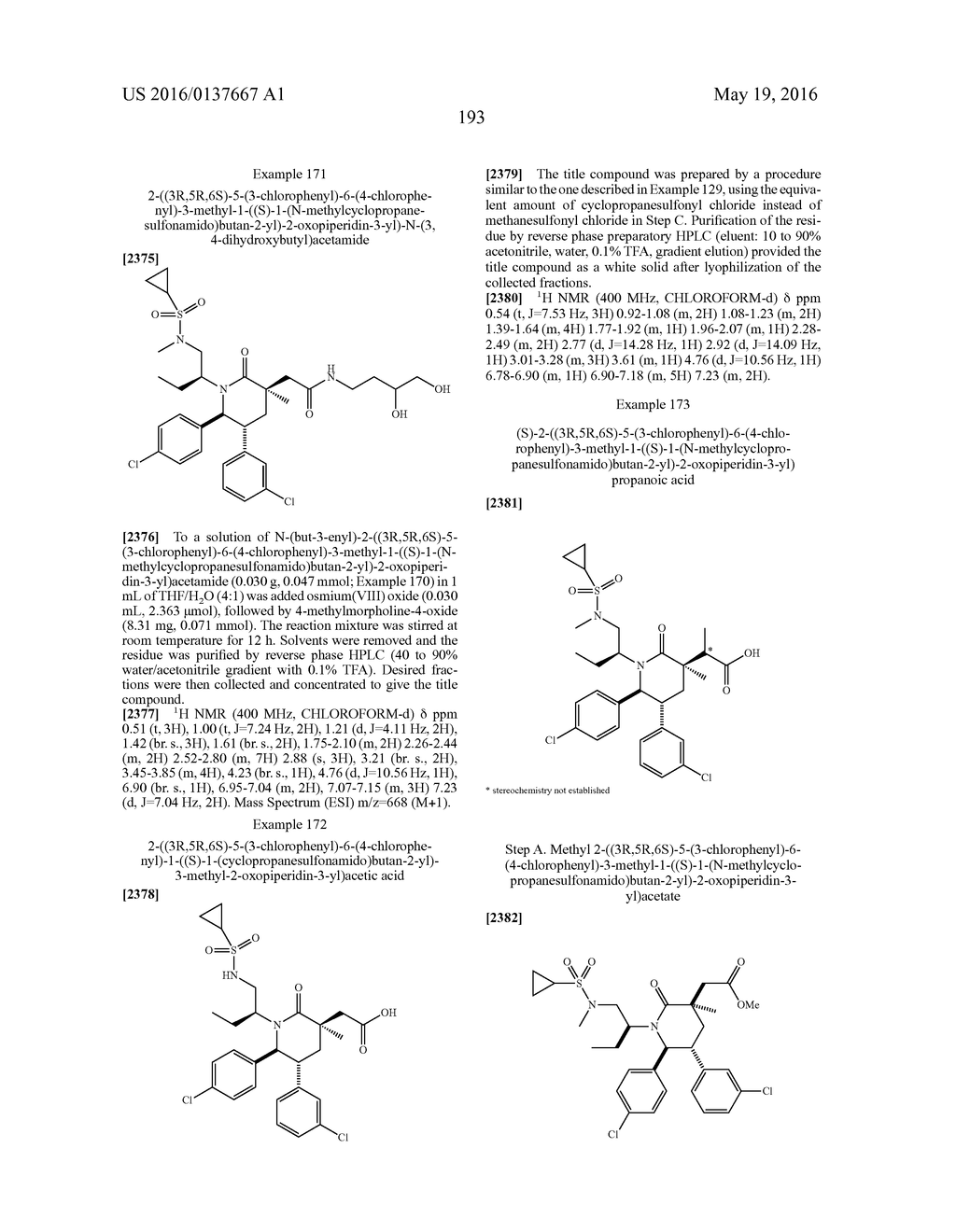 Piperidinone Derivatives as MDM2 Inhibitors for the Treatment of Cancer - diagram, schematic, and image 194