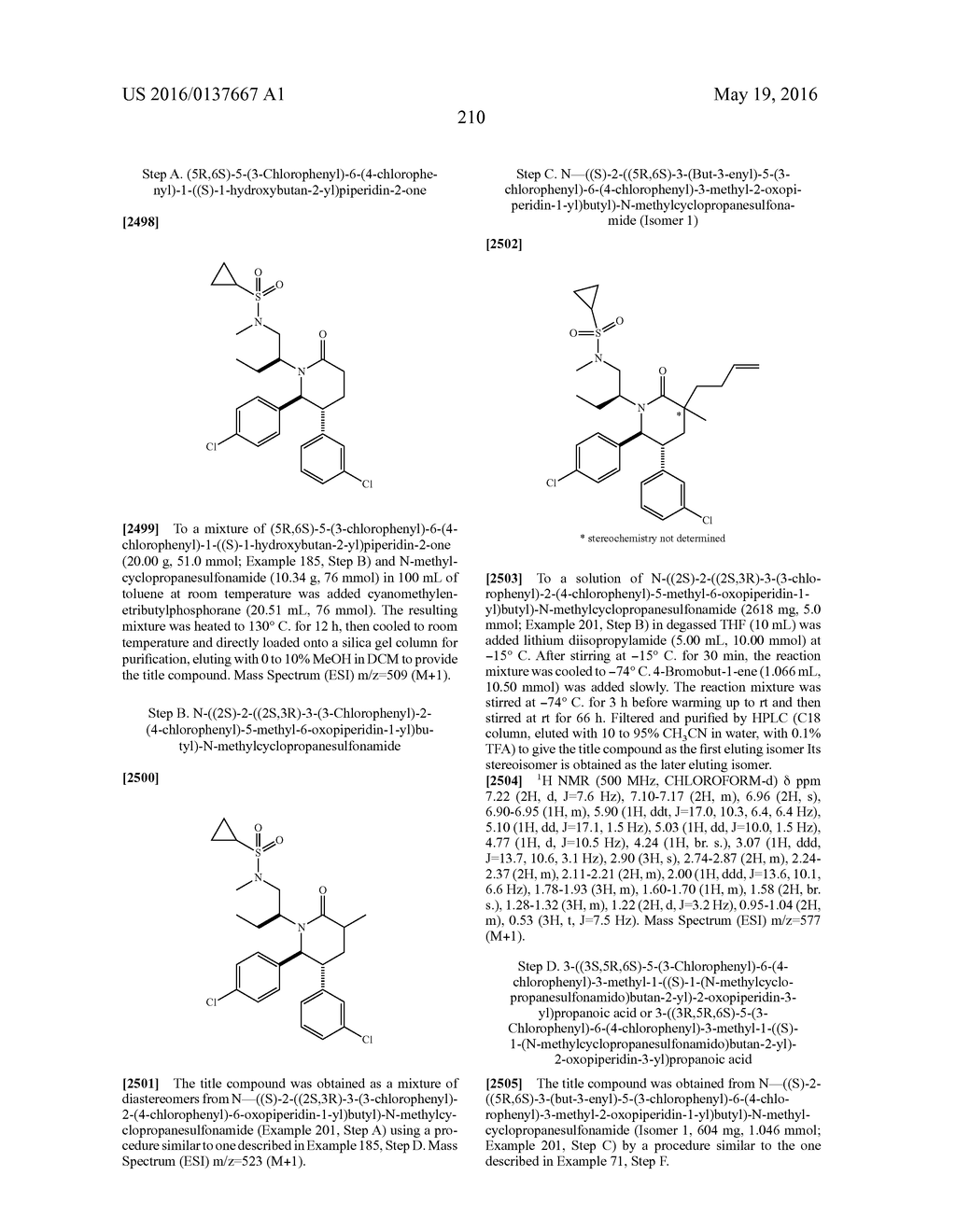 Piperidinone Derivatives as MDM2 Inhibitors for the Treatment of Cancer - diagram, schematic, and image 211