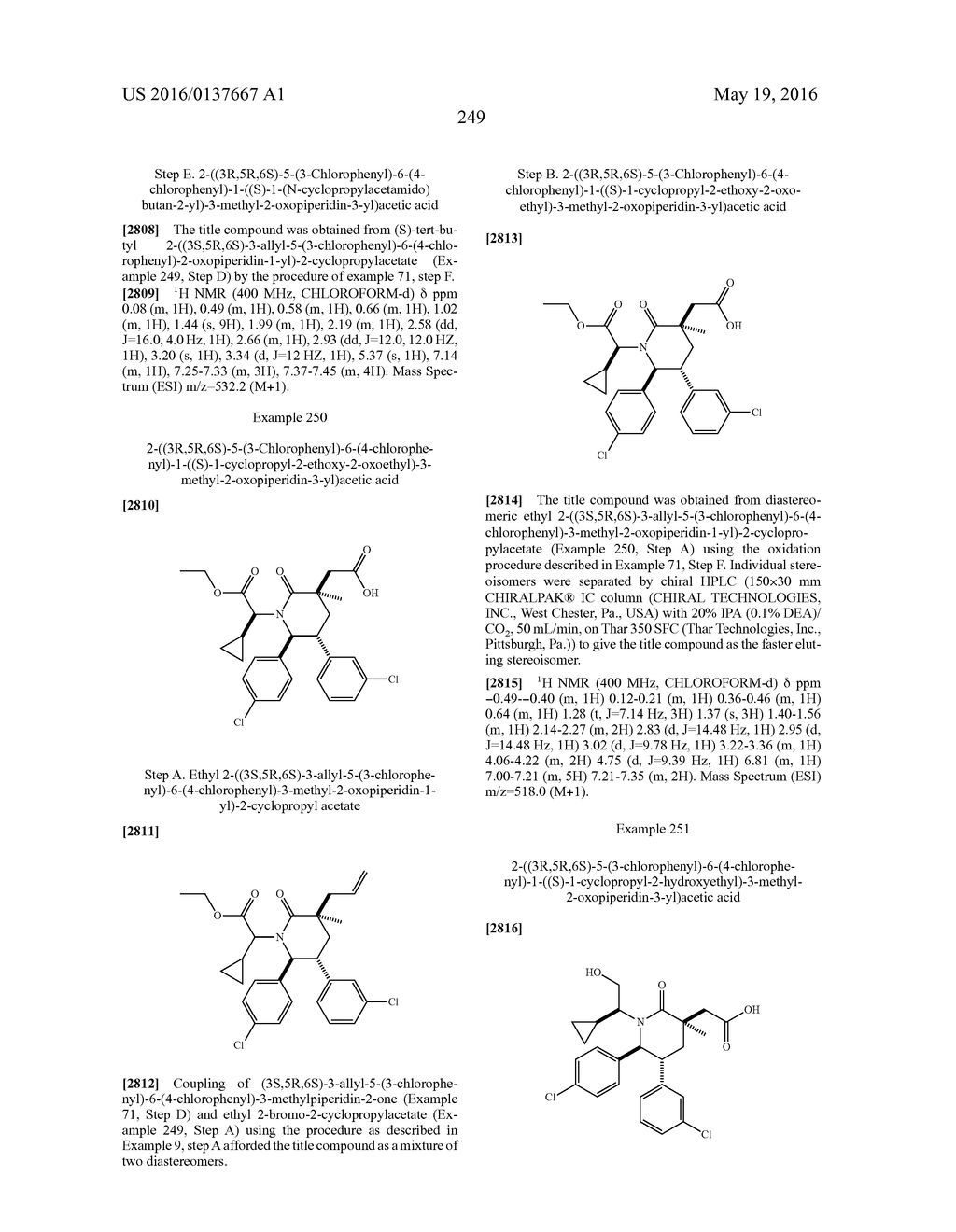 Piperidinone Derivatives as MDM2 Inhibitors for the Treatment of Cancer - diagram, schematic, and image 250