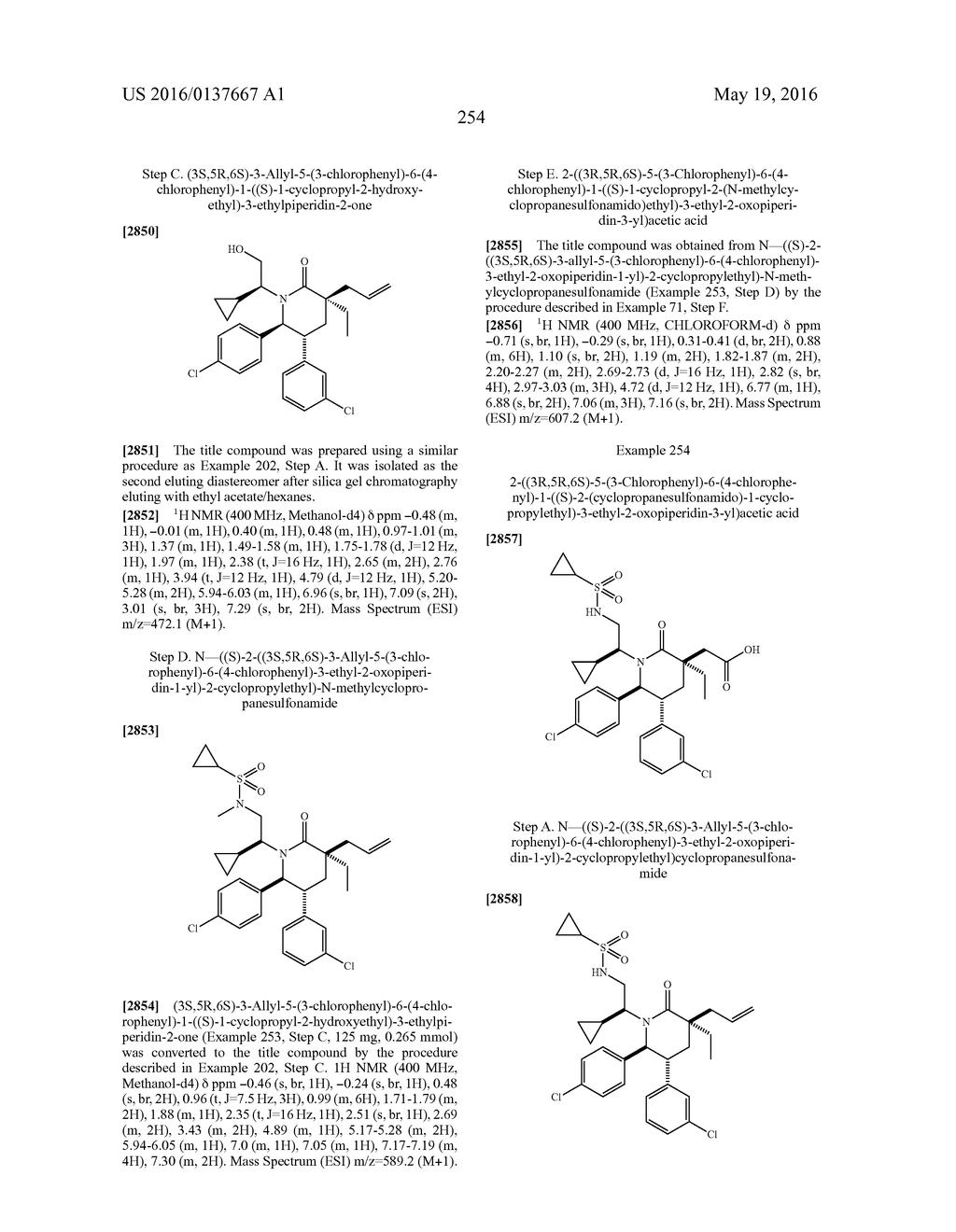 Piperidinone Derivatives as MDM2 Inhibitors for the Treatment of Cancer - diagram, schematic, and image 255