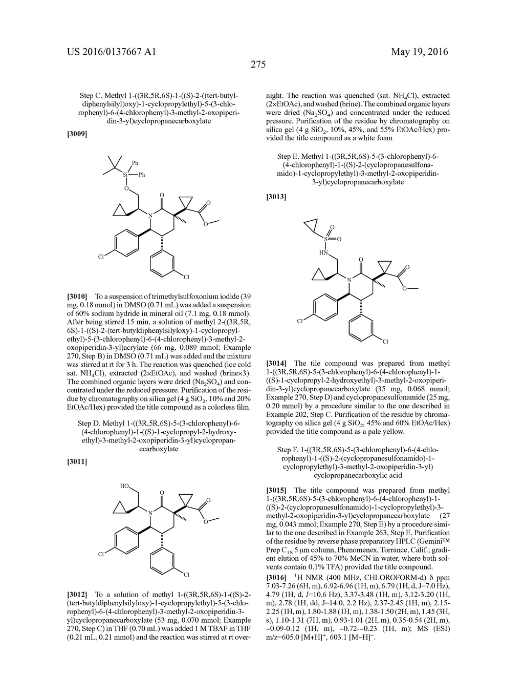 Piperidinone Derivatives as MDM2 Inhibitors for the Treatment of Cancer - diagram, schematic, and image 276